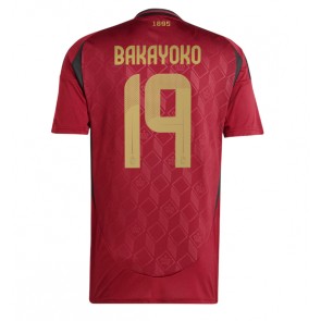 Belgien Johan Bakayoko #19 Hemmatröja EM 2024 Kortärmad